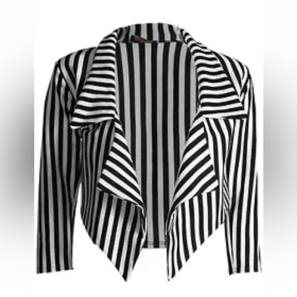 Striped Cropped Blazer